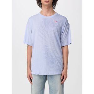 Diesel Men Relaxed Fit Cotton Crew-Neck T-Shirt Diesel With Graphic Logo Print